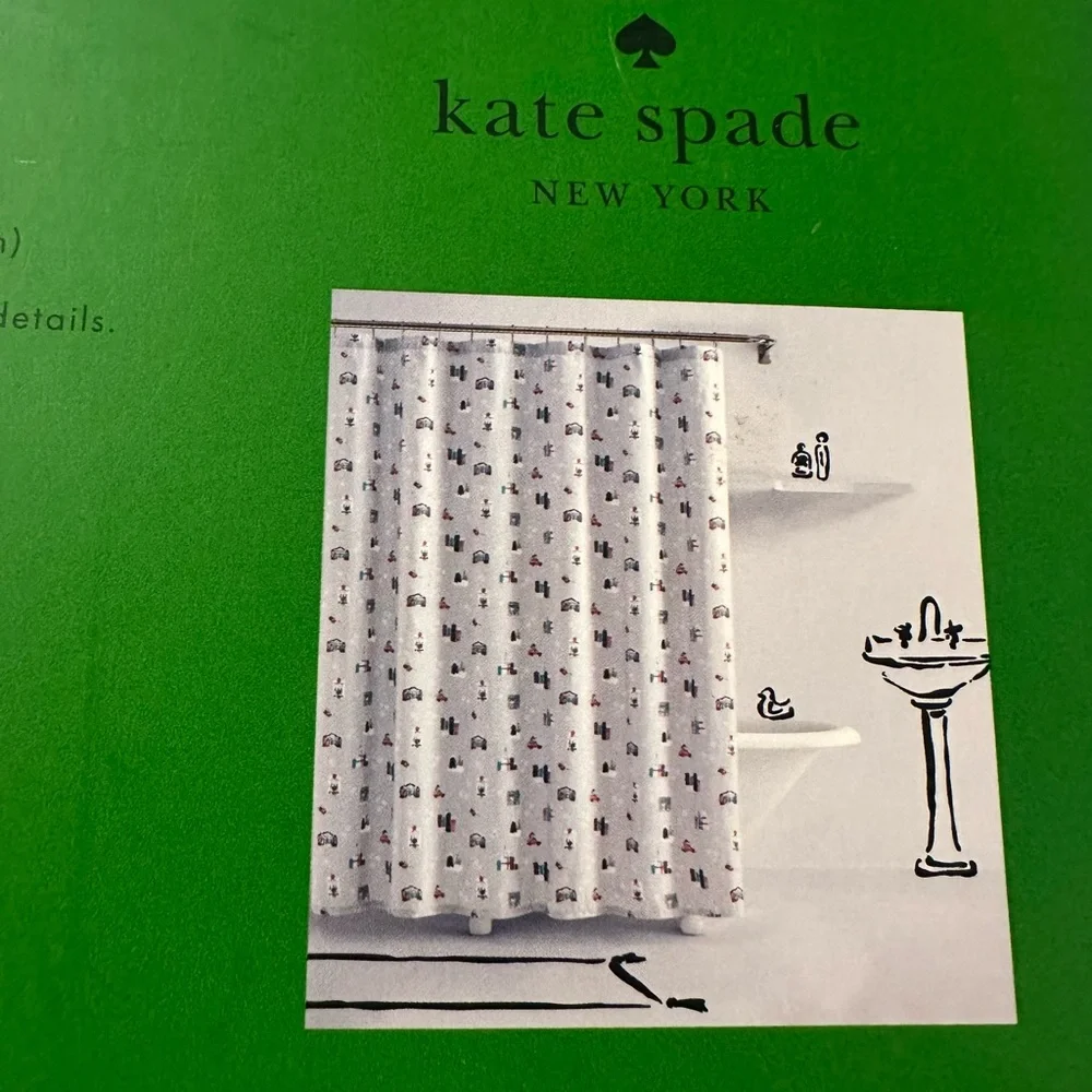 Kate Spade New York Holiday In The City Shower Curtain